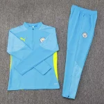2024/2025 Manchester City Half-Pull Training Suit Blue football shirt 1:1 Thai quality