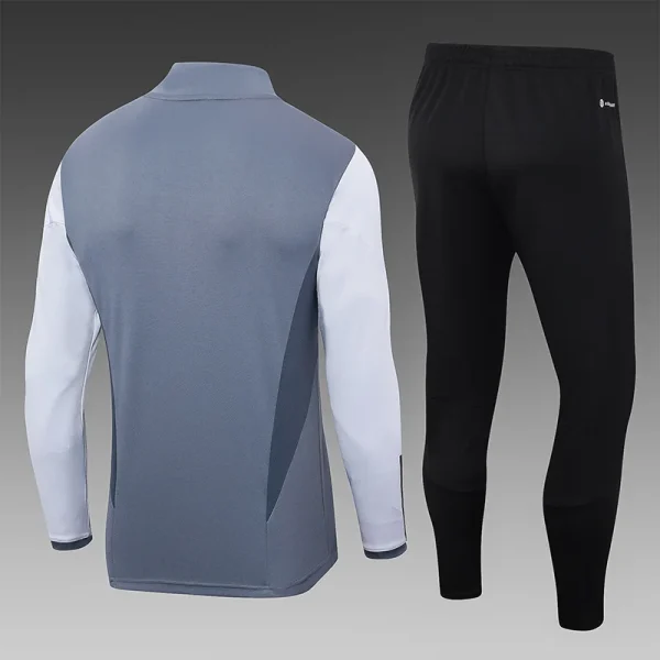 2023/2024 Inter Miami Half-Pull Training Suit Grey Soccer Jersey 1:1 Thai Quality