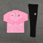 2024/2025 Manchester City Half-Pull Training Suit Pink football shirt 1:1 Thai quality