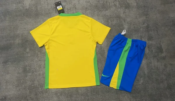 2025 Brazil Home Soccer Jersey 1:1 Thai Quality Kids Size