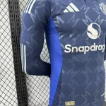 2024/2025 Player Version Manchester United Away Long Sleeve Football Shirt 1:1 Thai Quality