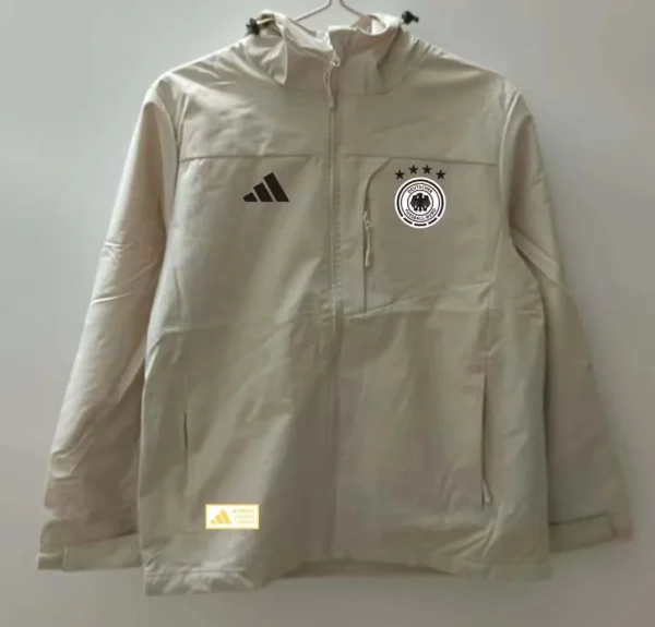2025 Germany Windbreaker White Football Shirt 1:1 Thai Quality
