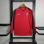 2016 Long Sleeve Retro Portugal Home Football Shirt 1:1 Thai Quality