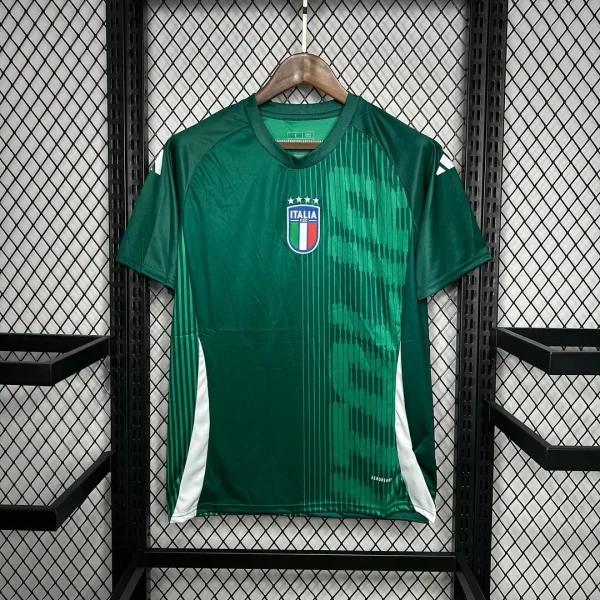 2024 Ltaly Training Uniform Green Soccer Shirt 1:1 Thai Quality