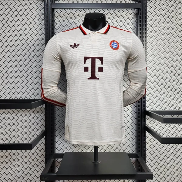 2024/2025 Player Version Bayern Munich Third Away Long Sleeve Football Shirt 1:1 Thai Quality