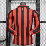 2024/2025 Player Version AC Milan 125th Anniversary Edition Red Long Sleeve Football Shirt 1:1 Thai Quality