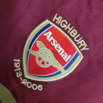 2005/2006 Long Sleeve Retro Arsenal Home Football Shirt 1:1 Thai Quality