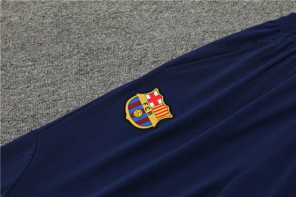 2023/2024 Barcelona Half-Pull Training Suit Wear Red White Blue Jersey Set