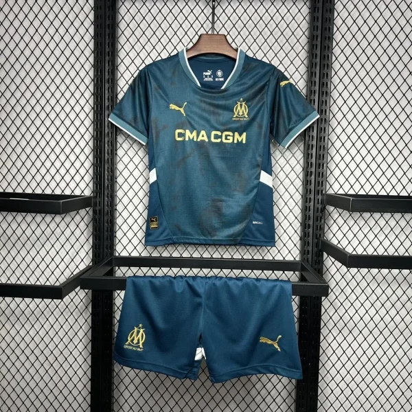 2024/2025 Olympique de Marseille Away Football Shirt 1:1 Thai Quality Kids Size