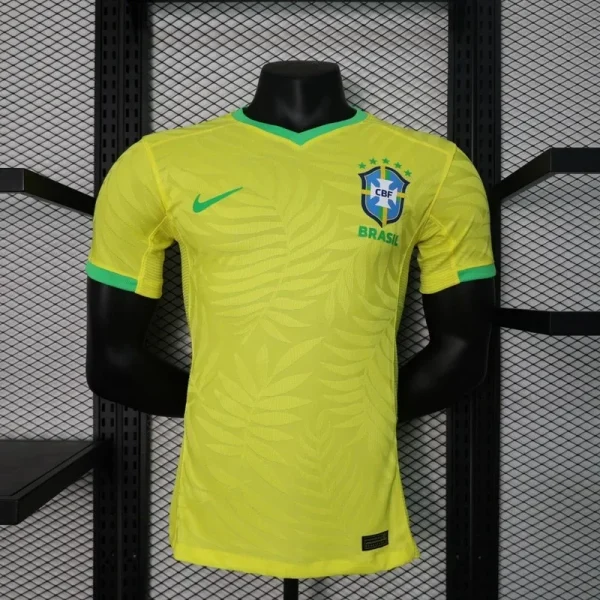 2023 Player Version Brazil Home Soccer Jersey