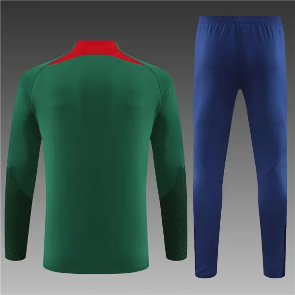 2023/2024 Portugal Half-Pull Training Suit Green Football Shirt