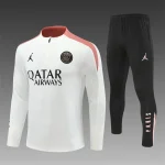 2024/2025 Psg Paris Saint-Germain Half-Pull Training White Set 1:1 Thai Quality