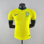 2022 FIFA World Cup Player Version Brazil Home Soccer Jersey
