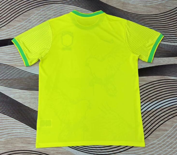 2024 Brazil Special Edition Birds Yellow Soccer Jersey 1:1 Thai Quality