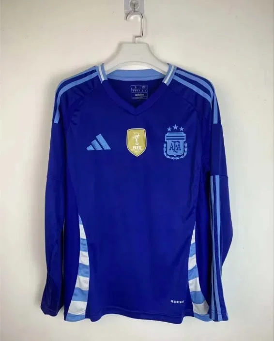 2024 Argentina Away Long Sleeve Football Shirt 1:1 Thai Quality