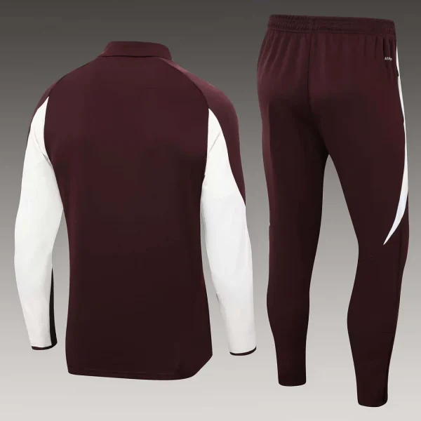 2024/2025 Bayern Munich Half-Pull Training Suit Dark Purple Football Shirt 1:1 Thai Quality