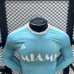2024/2025 Player Version Inter Miami Third Away Long Sleeve Soccer Jersey 1:1 Thai Quality