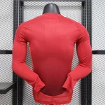 2024/2025 Player Version Manchester United Home Long Sleeve Football Shirt 1:1 Thai Quality