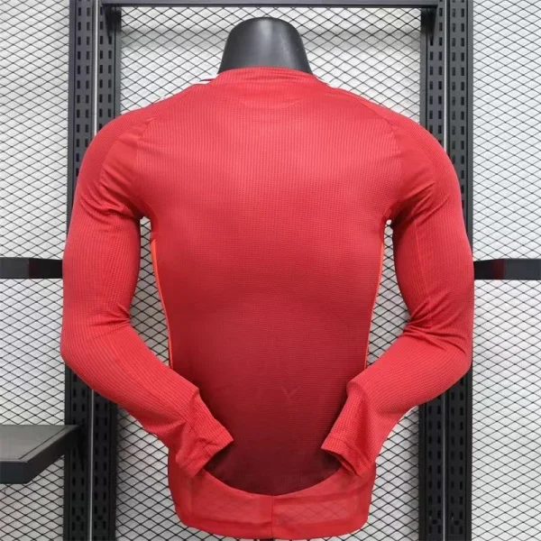 2024/2025 Player Version Manchester United Home Long Sleeve Football Shirt 1:1 Thai Quality