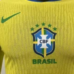 2025 Player Version Brazil Home Long Sleeve Soccer Jersey 1:1 Thai Quality