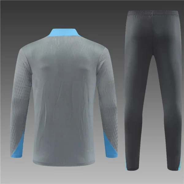 2024/2025 Tottenham Half-Pull Training Suit Light Grey Football Shirt 1:1 Thai Quality