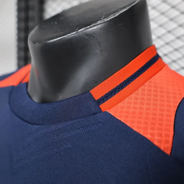 2024/2025  Player Version Manchester United Training Suit Dark Blue Football Shirt 1:1 Thai Quality