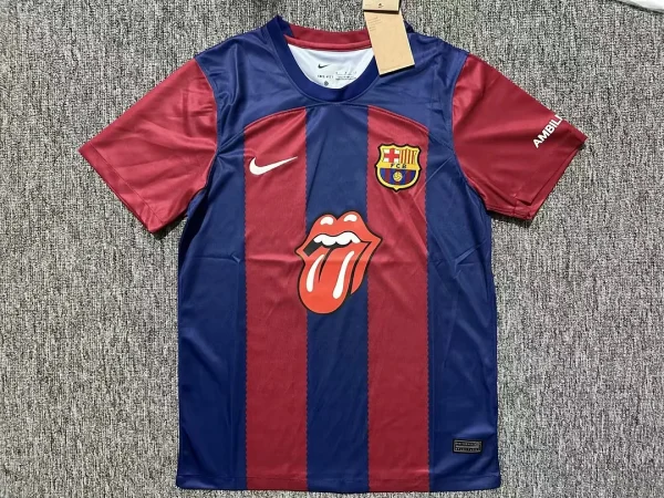 2023/2024 Barcelona The Rolling Stones Limited Edition Football Shirt 1:1 Thai Quality