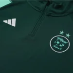 2023 Algeria National Team Half-Pull Training Suit Green Shirt