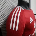 2024/2025 Player Version Manchester United Home Long Sleeve Football Shirt 1:1 Thai Quality