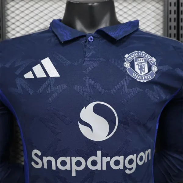 2024/2025 Player Version Manchester United Away Long Sleeve Football Shirt 1:1 Thai Quality