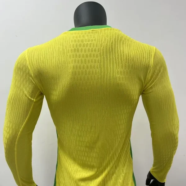 2025 Player Version Brazil Home Long Sleeve Soccer Jersey 1:1 Thai Quality