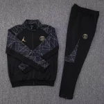 2023/2024 Psg Paris Saint-Germain Long Zipped Jacket Black Set