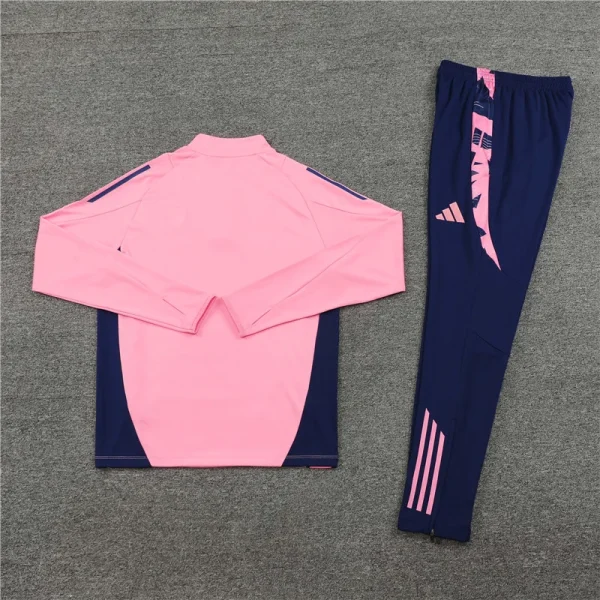 2024/2025 Arsenal Half-Pull Training Suit Pink  Football Shirt 1:1 Thai Quality