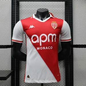 2024/2025 Player Version Monaco Home Football Shirt 1:1 Thai Quality