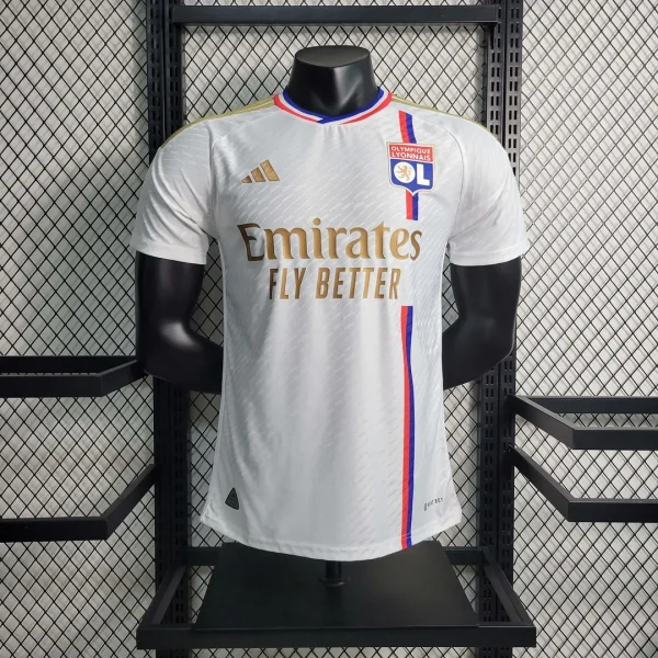 23-24 Player Lyon Home Football Shirt 1:1 Thai Quality