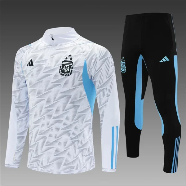 2023 Argentina Half Pull Training Camouflage White Jersey