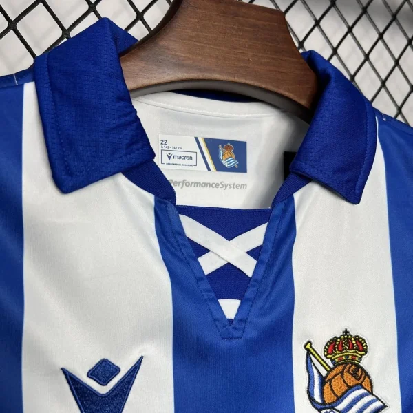 2024/2025 Real Sociedad Home Football Shirt 1:1 Thai Quality Kids Size