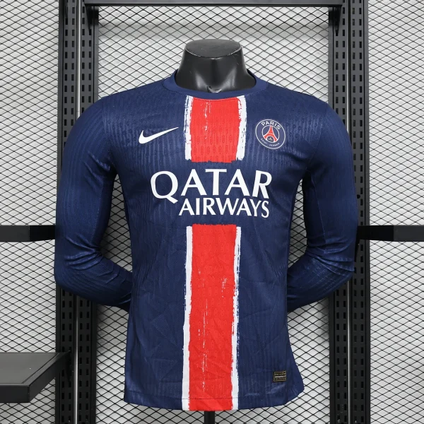 2024/2025 Player Version Psg Paris Saint-Germain Home Long Sleeve Football Shirt 1:1 Thai Quality
