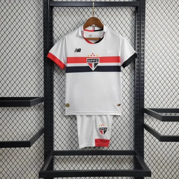 2024/2025 São Paulo Home Soccer Jersey 1:1 Thai Quality Kids Size