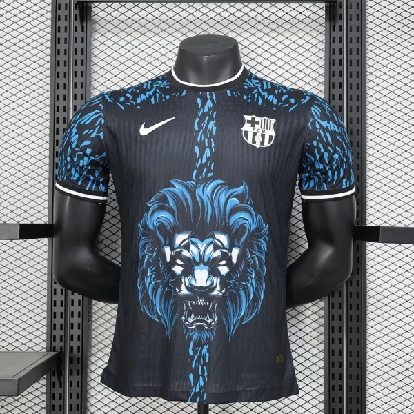 2024/2025 Player Version Barcelona Lion Head Special Edition Blue Football Shirt 1:1 Thai Quality