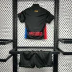 2024/2025 Barcelona Away Football Shirt 1:1 Thai Quality Kids Size (with sponsor)