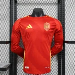 98ada9437b8042288442b66c8539dc2d_1080x.webp 2024 Player Version Spain National Team Home Long Sleeve Football Shirt 1:1 Thai quality