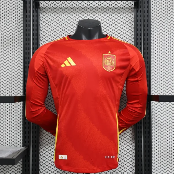 98ada9437b8042288442b66c8539dc2d_1080x.webp 2024 Player Version Spain National Team Home Long Sleeve Football Shirt 1:1 Thai quality