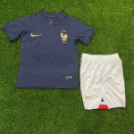 2022 FIFA World Cup France Home Football Shirt Kids Size