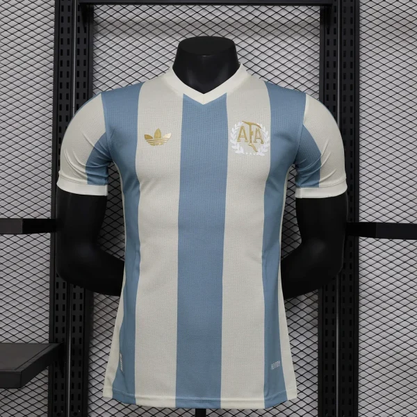 2024  Player Version Argentina National 50Th Anniversary Edition Soccer Jersey 1:1 Thai Quality