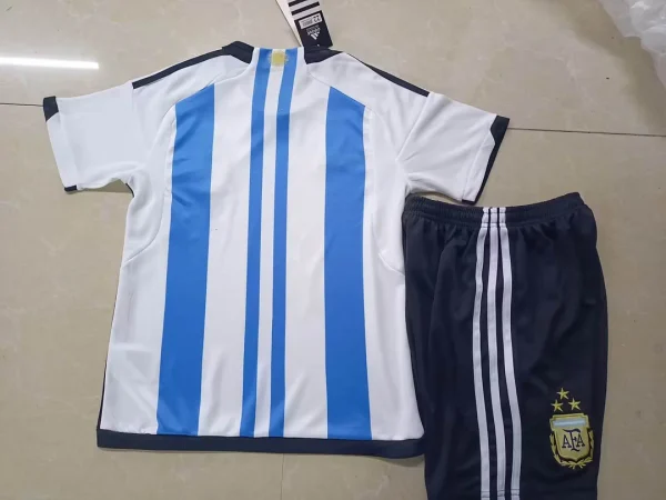 2022 FIFA World Cup Argentina National Team Home Jersey Kids Size