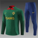 2023/2024 Portugal Half-Pull Training Suit Green Football Shirt