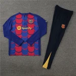 2024/2025 Barcelona Half-Pull Training Red And Blue Camouflage Jersey Set  1:1 Thai Quality
