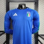 2024 Player Version Long Sleeve Italy Home Soccer Shirt 1:1 Thai Quality