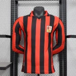 2024/2025 Player Version AC Milan 125th Anniversary Edition Red Long Sleeve Football Shirt 1:1 Thai Quality